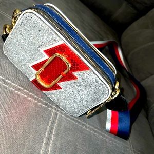 Marc Jacobs Snapshot, Silver + Gold Lighting Bolt